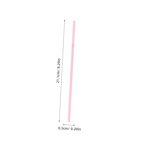200 pitillos flexibles de plástico rosa para fiesta miniatura 2