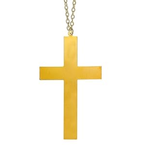 W WIDMANN MILANO Party Fashion - Kreuzkette, gold, Halskette, Schmuck, Nonne, Pfarrer, Papst, Mönch, Bischof