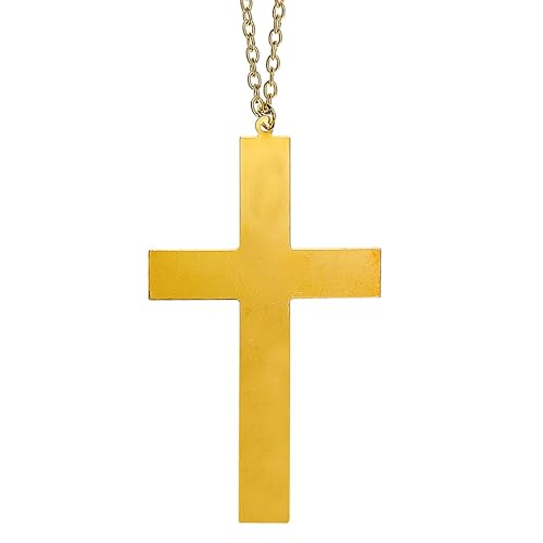 W WIDMANN MILANO Party Fashion - Kreuzkette, gold, Halskette, Schmuck, Nonne, Pfarrer, Papst, Mönch, Bischof