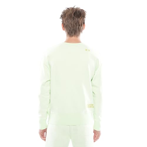 Men's Crew Neck Fleece in Patina Green2