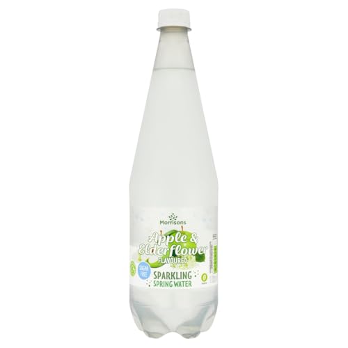 Morrisons Sparkling Apple & Elderflower No Added Sugar Spring Water 1l