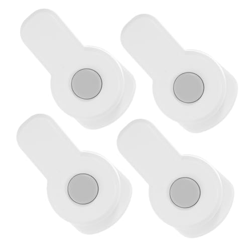 WEKAMOS 4個 冷蔵庫ドアロック 転式設計 ドリル不要 キッチンキャビネット電子レンジオーブン用 耐久性あり 簡単設置で幼児の指はさみ防止