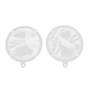 PRETYZOOM 2pcs Filter Fine Mesh Colander Food Strainer Beer Brewing Equipment Mesh Strainer Kitchen Strainer Nut Milk Jam Strainer Milk Sieve Mesh Sieve Milk Soy Strainer Nylon White