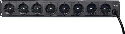 ALGAM LIGHTING Rackable Dispatch 2U 19 8-Kanal mit EU Steckdosen und beleuchteten Schaltern