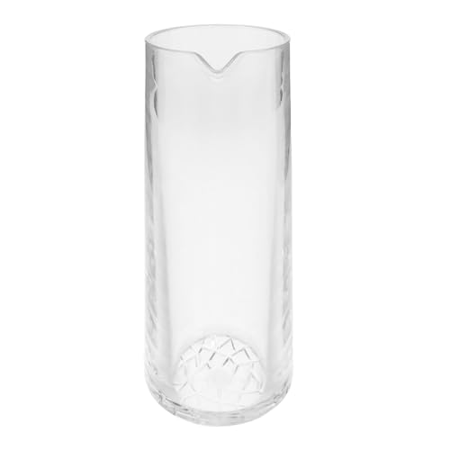OUNONA Brocca per acqua in acrilico con beccuccio, decanter per vino rosso, caraffa per bevande, brocca per acqua, succo, sangria, limonata e cocktail, 350 ml
