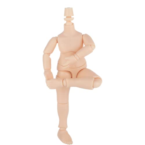 Doll Body, 10Cm/4In Joint Doll Body For 1/12 Scale Bjd Doll Head, Movable Joints Action Figure Body With Spare Hands & Stand For Diy Replacement, Head Not Included #TOP3