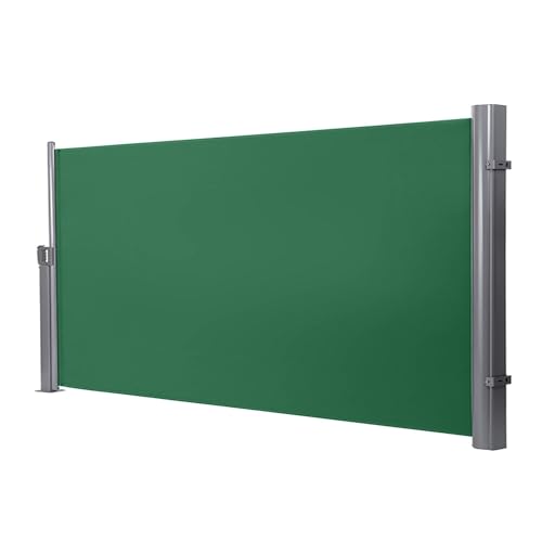 Toldo lateral retráctil para patio, terraza, balcón, altura ajustable de 47 a 67 pulgadas, longitud de 79 a 236 pulgadas, impermeable y resistente a los rayos UV, solución de sombra para exteriores