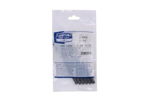 Image of Century Drill & Tool 24117 Pro Grade Black Oxide Drill Bit, 17 /64 inch, Pro