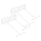 AKOOSY 4 piezas Expositor de Pendientes Forma de T Acrílico Transparente Soporte Estable para Organizar y Exhibir Joyas para Uso Dormitorio y Oficina
