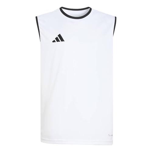 adidas Unisex Kinder Entrada26 Sleeveless Jersey Kids Shirt White/Black 13-14 Years
