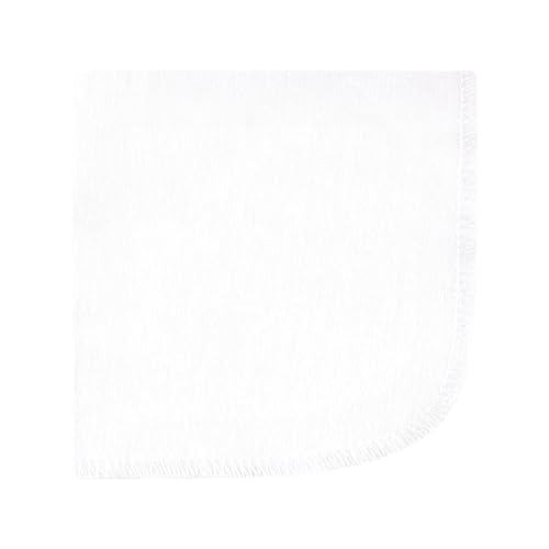 Image of Hudson Baby Unisex Baby Flannel Cotton Poly Washcloths, Purple Dainty Floral 12 Pack, One Size
