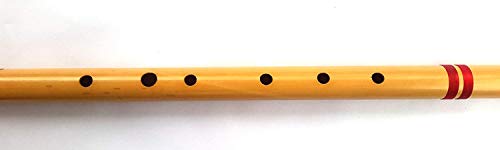 Traditional Indian Wood Bamboo Side Flute Bansuri Musical Instrument C Scale,Key 13 Inch #TOP2