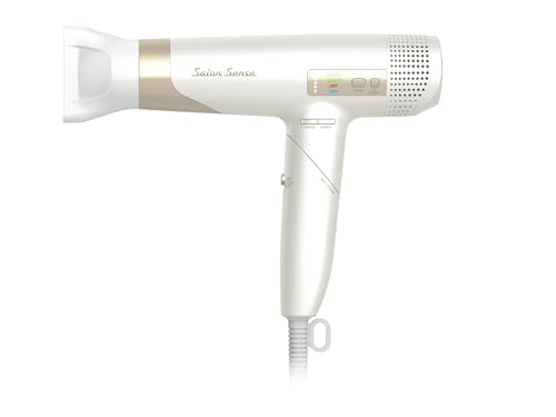 サロンセンス ヘアドライヤー イオンバランス ハイスピード BLDCモーター 温冷自動切替 低温風 折りたたみ ホワイト KHD-9971/WH