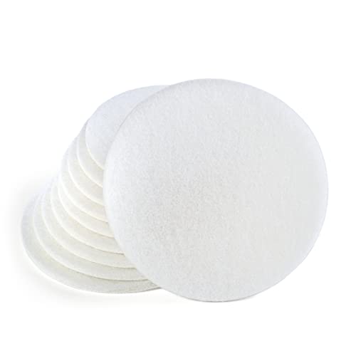 Wfix Klett Schleifvlies für Exzenterschleifer 150mm P800-1000 extra fein - weiß | 10 Stück | Schleifschwamm - Polierschwamm 150mm für Metall inkl. Edelstahl, Stein, Holz, Kunststoff etc Cover