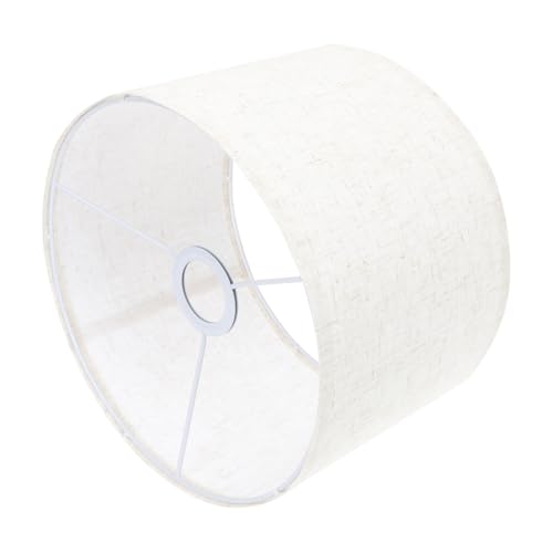 TOBBOMEY Pantalla de Lámpara de Mesa de Lino Decorativo Cubierta Metálica para Lámpara de Escritorio Diseño Desmontable y Fácil Instalación para Iluminación de Escritorio y Decoración del