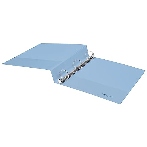 Office Depot® Brand 3-Ring Durable View Binder, 1-1/2" Round Rings, 49% Recycled, Baby Blue #TOP2
