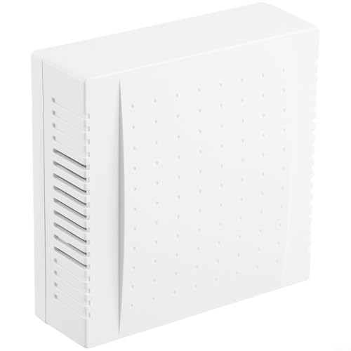 Panel de timbre de puerta de hotel 220 V con cable ABS PC construcción con sonido Din Don claro, material ignífugo de grado industrial, tamaño de 108 x 108 x 36 mm para hoteles, villas, oficinas