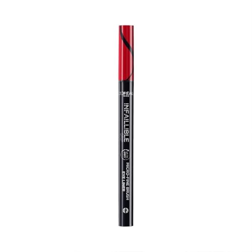 L'Oréal Paris Matita Eyeliner Liquida Infaillible Micro Liner, Punta Micro per un Tratto Fluido, Preciso ed Intenso, Resistente ad Acqua e Sudore Fino a 36H, Tonalità: 01 Obsidian