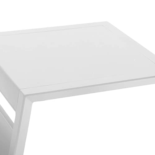 Table d'appoint de jardin Allure Blanc compacte pour optimiser votre balcon