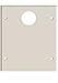 Hubbell Wiring Systems HBL6747JXXIV Steel Metal Raceway One Single Round Opening Cover Plate with 1.56" - 1.58" Face Diameter, 2 Blank, 3 Gang, 5-7/16" Width x 6-3/4" Height, Ivory