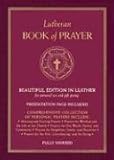 genuine leather portemonnaie  Lutheran Book of Prayer - Burgundy Genuine Leather