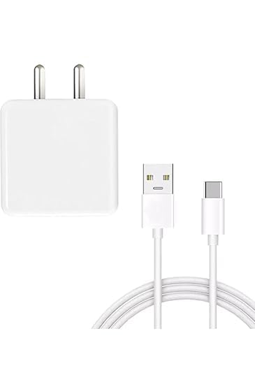 Image of Original 80W Supervooc Charger for Oppo F21 Pro 5G Adapter Cable F21S Pro 5G A76 A77S A78 5G A77 A17 F17 Pro Reno10 10 Pro Reno9 Pro Adapter Original Charger Cable, White (AA106)