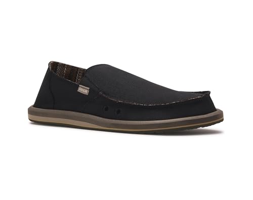 Image of Men's Casual Black Loafers & Slide-Ons by Sanuk