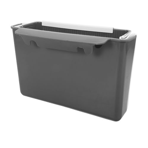 Caneca de basura plegable para cocina gris SHINEOFI