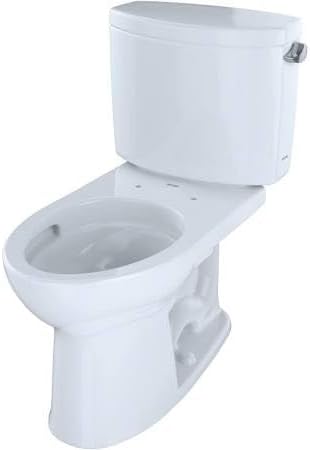 CST454CEFRG-01 Elongated 1.28 GPF Toilet with Right-Hand Trip Lever, Cotton White - 2 Piece