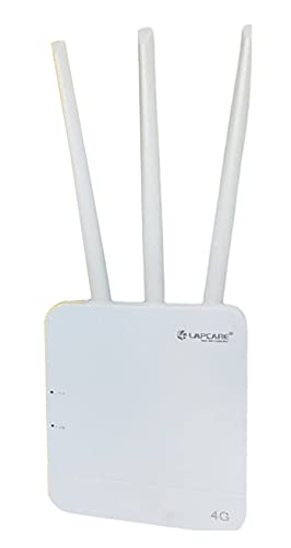 Image of Lapcare WiFi 4G & 5G Router W111 4 Mbps All Sim Card Support (White, Dual Band)