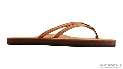 Image of Rainbow Sandals Ladies The Sand Piper Luxury Leather - Single Layer Arch w /Double Narrow 1 /3 inch Strap