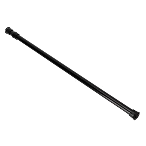 Extendable Curtain Rod, Black Telescopic Tension Pole