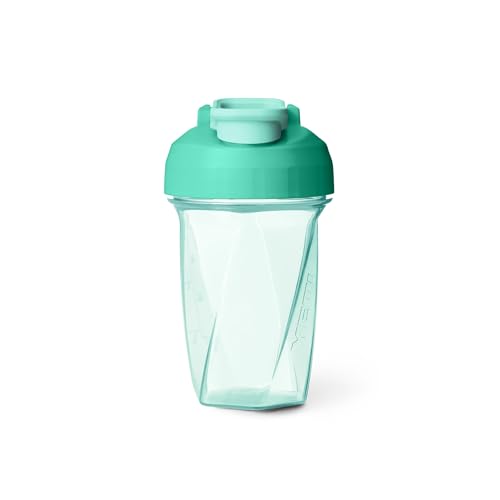 Image of YETI Yonder Helimix Vortex Blender Shaker Bottle Holds up to 20oz | No Blending Ball or Whisk | USA Made | Portable Pre Workout Whey Protein Drink Shaker Cup | Dishwasher Safe, Seafoam