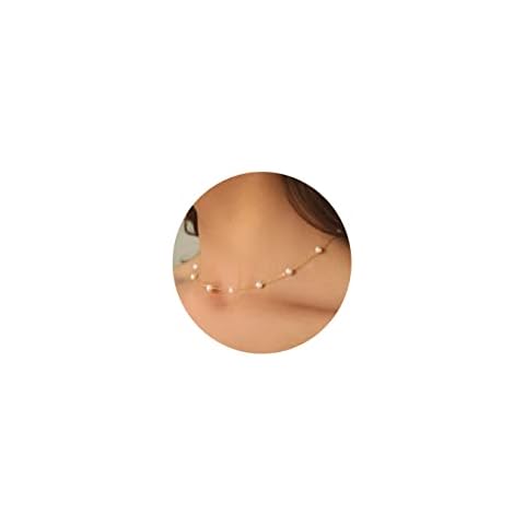 DEARMAY Gold Pearl Choker Necklace Cover