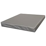 Foam & Upholstery Warehouse Waterproof Cushion - Rattan Seat Pads for Indoor & Outdoor Garden Chairs Office chair Dining Room Seating Pad Great for Rattan (50cm x 50cm x 5cm, Grey) - Image 1