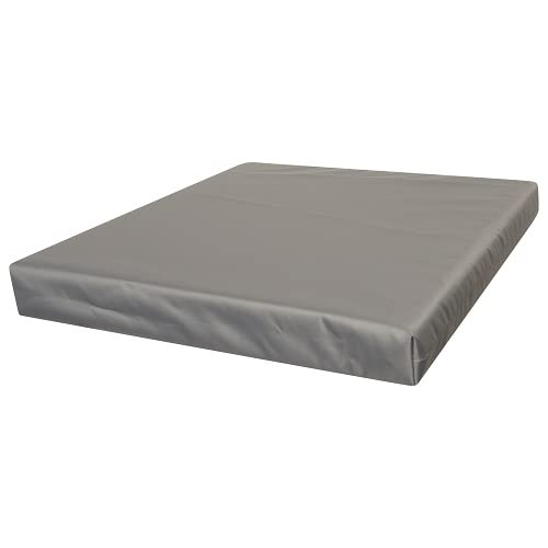 Foam & Upholstery Warehouse Waterproof Cushion - Rattan Seat Pads for Indoor & Outdoor Garden Chairs Office chair Dining Room Seating Pad Great for Rattan (50cm x 50cm x 5cm, Grey)