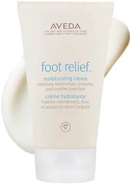 Aveda Foot Relief Moisturizing Creme | Exfoliates, Softens & Smooths Dry Feet | with Jojoba, Peppermint, Tea Tree, Castor Oils, 4.2 Fl Oz