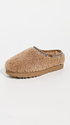 UGG Women's Tasman Maxi Curly Slipper, Chestnut, 6 - image 3