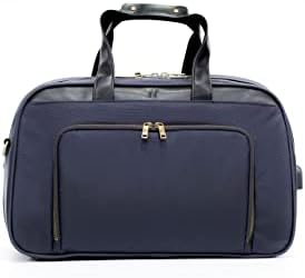 Nomad Lane Bento Bag - Duffel Bag Suitcase, Lightweight Travel Bag, Multiple Carrying Options and Pockets (Navy w/ Bronze Zipper) 5 Nomad Lane Bento Bag - Duffel Bag Suitcase, Lightweight Travel Bag, Multiple Carrying Options and Pockets (Navy w/ Bronze Zipper)