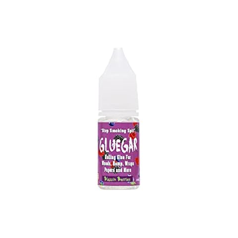 Caligars GlueGar Natural Rolling Glue for Woods, Papers, and Cigar Wraps - Flavored Adhesive Cigar Glue and Sealer, Easy to Use Plant Based Glue Sticks- 10 ML Squeeze Bottle (8 Pack Warped Watermelon) Cover