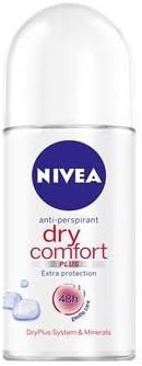 Nevia Dry & Comfort with Avocado Oil Deodorant Roll on 50 Ml, 1.69fl.oz