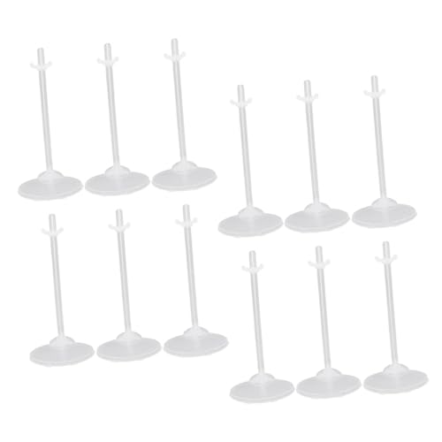 Uonlytech 36 Piezas Soportes Transparentes para Muñecas Soporte Estable de Plástico para Exhibición y Almacenamiento de Figuras para Casas de Muñecas y Accesorios de Exposición