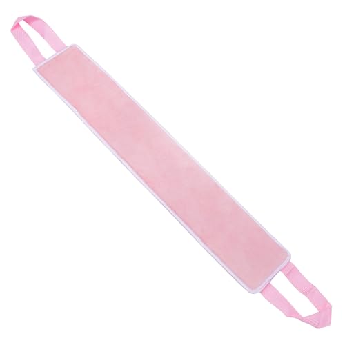 TOPPERFUN Beflockter Rücken Selbstbräuner Applikator aus Faser in Rosa mit Hautfreundlicher Oberfläche und Verhindert Flecken an Händen für Einfaches Auftragen von Lotion