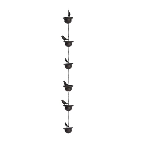 Image of Bnf Bird Rain Gutter Chain Decorative Sheds Awnings Yard Rainwater Catcher Chain 80cm|Home & Garden|Yard, Garden & Outdoor Living|Garden D?cor|Garden D?cor