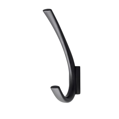 perchero de pared ﻿ Gancho colgante de pared for dormitorio, dorado Negro, llavero de gabinete de aleación de Zinc, colgador de pared, accesorios de baño colgador de pared para ropa(Silver)