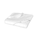 Livoo   Surmatelas Chauffant 1 Place DOS216W   60W, 150x80cm, 35 à 55C°, Blanc