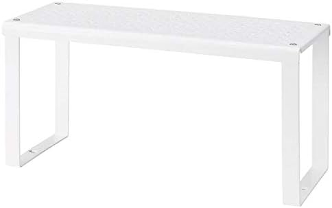 Steel Kitchen Cupboard Organizer, Cupboard Shelves Insert (32x13x16 Cm/12 5/8x5 1/8x6 1/4 Inch, White)