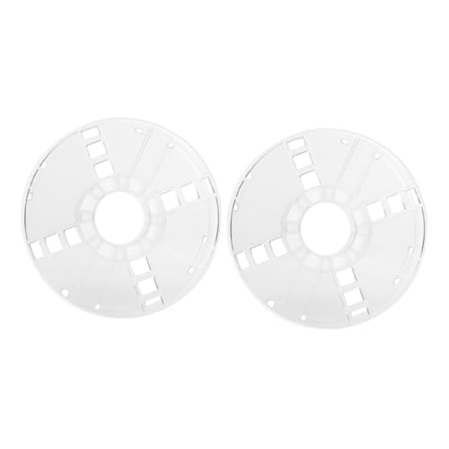 PRETYZOOM 2pcs Plastic Spool Retractable Cord Reel Garage Cable Line Outdoor Garden Wire with Extension Spool Storage Transparent