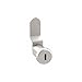 Drawer Lock, 1 W x 2 D x 1 in. H, Chrome