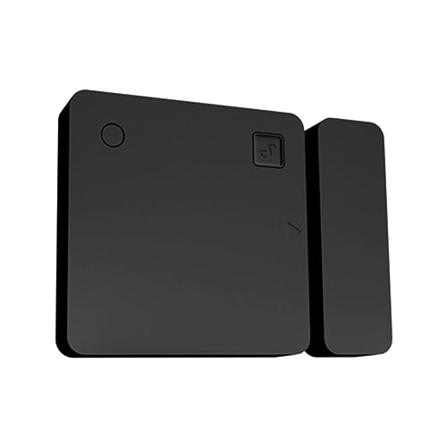 Shelly Blu Door/Window Nero - Allarme Intelligente con Sensore di Movimento Bluetooth, Sicurezza Domestica, Rilevatore con Controllo Remoto, Avvisi Tramite App, Alexa e Google, Gateway Richiesto
